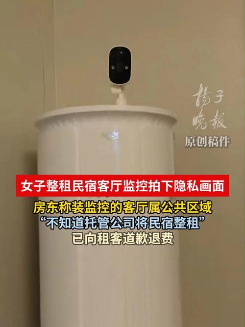 女子整租民宿发现客厅有监控