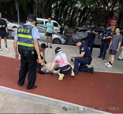 女教师晨跑遇男子心脏骤停跪地施救