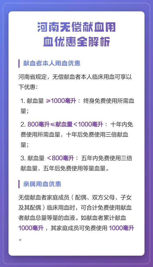 河南明确这类人可终身免费用血