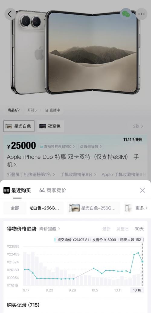 iPhone Duo首批现货最高涨7143元